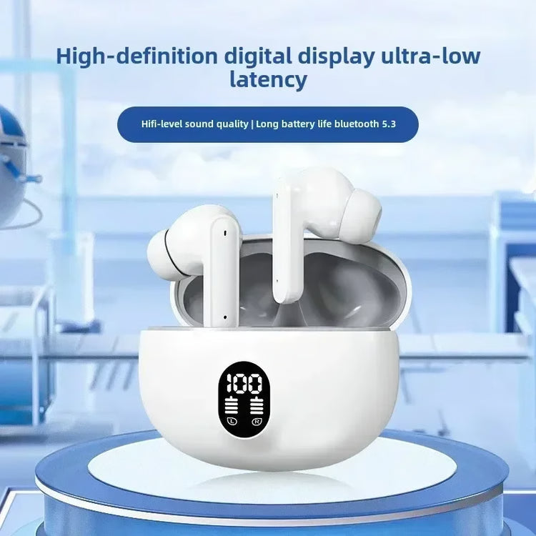 TWS Wireless Bluetooth Earphones with Microphone, Noise Reduction & High-Fidelity Bass