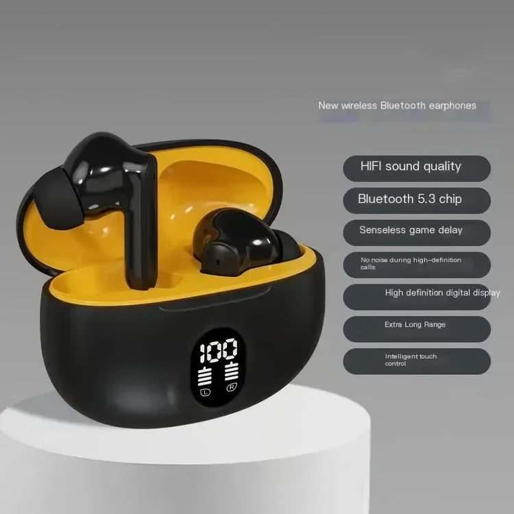 TWS Wireless Bluetooth Earphones with Microphone, Noise Reduction & High-Fidelity Bass