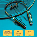 Magnetic Bluetooth Neckband Earphones with Water-Resistant Sports Design