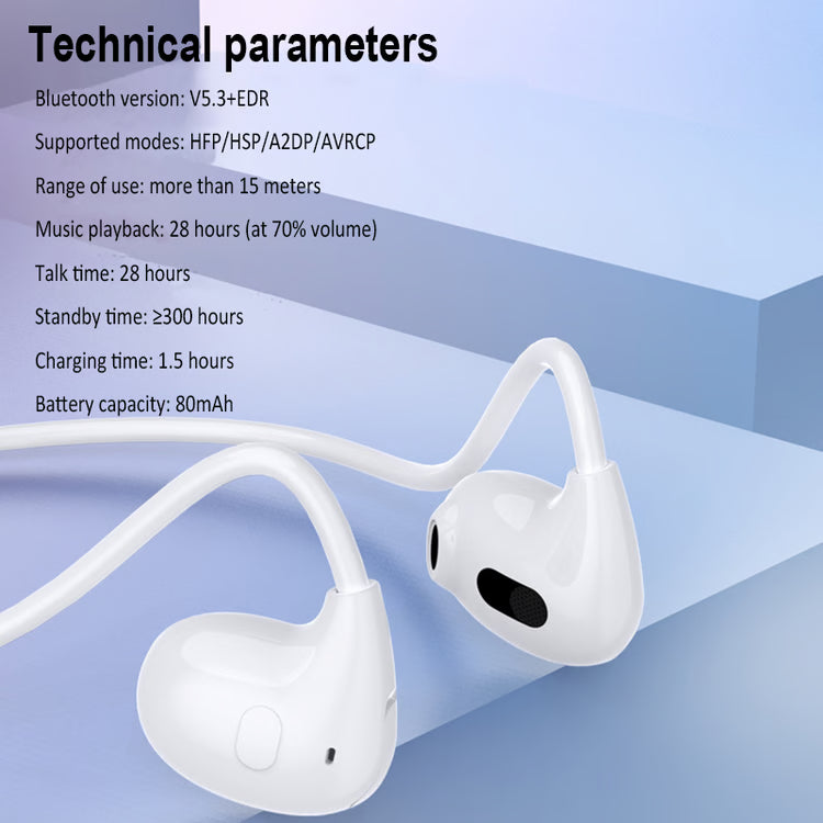 Wireless Air Conduction Sports Headphones with Bluetooth & HD Microphone