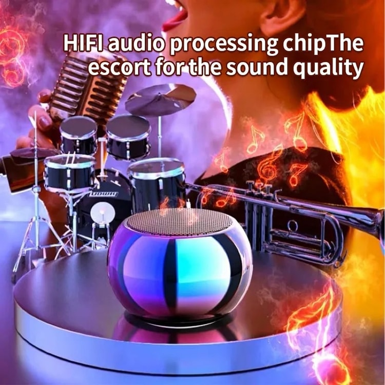 Portable Bluetooth Speaker – Mini Wireless Pocket Speaker with Clear Sound