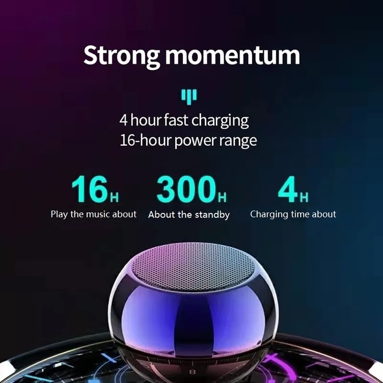 Portable Bluetooth Speaker – Mini Wireless Pocket Speaker with Clear Sound