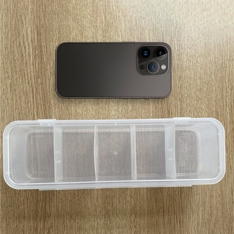 5-Compartment Plastic Hair Accessories & Jewelry Organizer Box