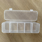 5-Compartment Plastic Hair Accessories & Jewelry Organizer Box