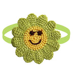 Hand-Knitted Smile Flower Accessories for Pets