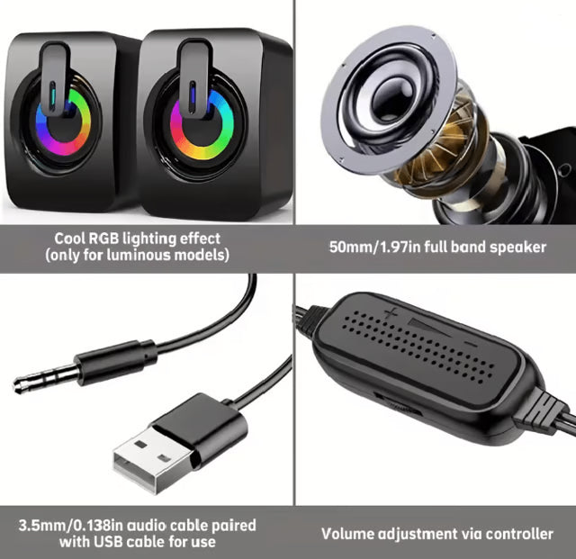 USB Desktop Computer Speakers
