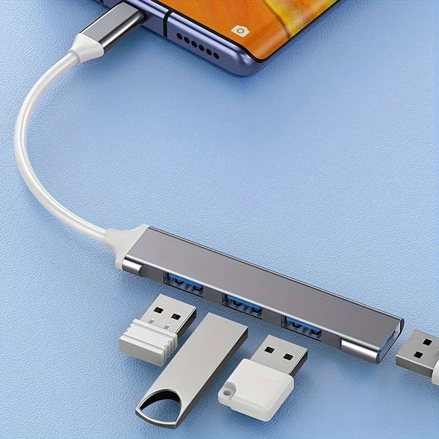 4 Port Type-C USB Hub Splitter Adapter