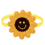 Hand-Knitted Smile Flower Accessories for Pets