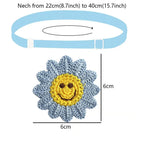 Hand-Knitted Smile Flower Accessories for Pets