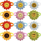 Hand-Knitted Smile Flower Accessories for Pets