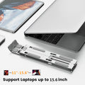 Adjustable Laptop Stand – Portable Notebook Holder, Cooling Bracket &amp; Foldable Non-Slip Laptop Riser