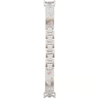 Diamond Quick-Release Metal Watch Band Adjustable Bracelet Strap