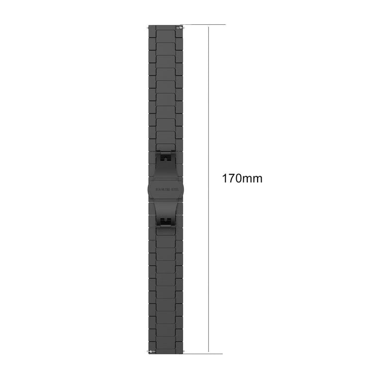 20mm Stainless Steel Bamboo Link Watch Band for Smartwatches