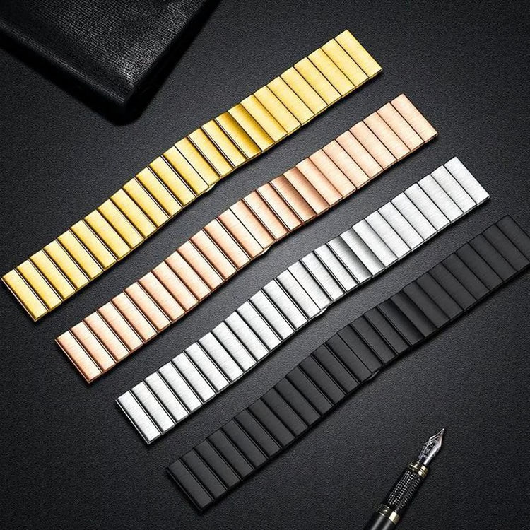 20mm Stainless Steel Bamboo Link Watch Band for Smartwatches