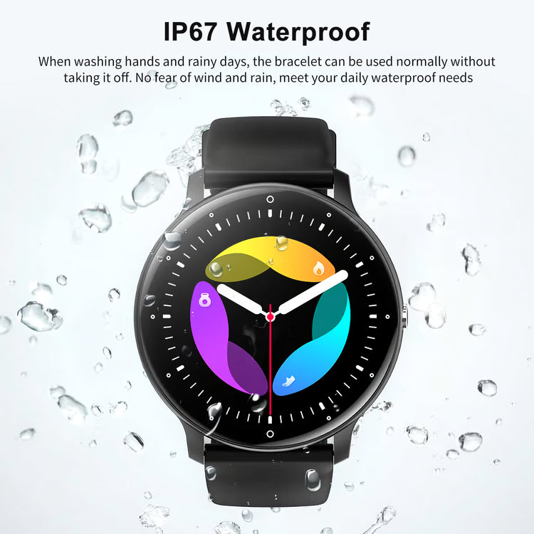 Bluetooth Smart Watch with Waterproof Design, Activity Tracking & Smart Features