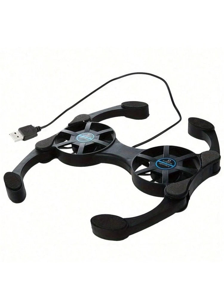 Laptop Cooling Pad with USB Fans &amp; Foldable Portable Stand