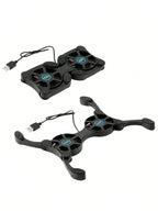 Laptop Cooling Pad with USB Fans &amp; Foldable Portable Stand