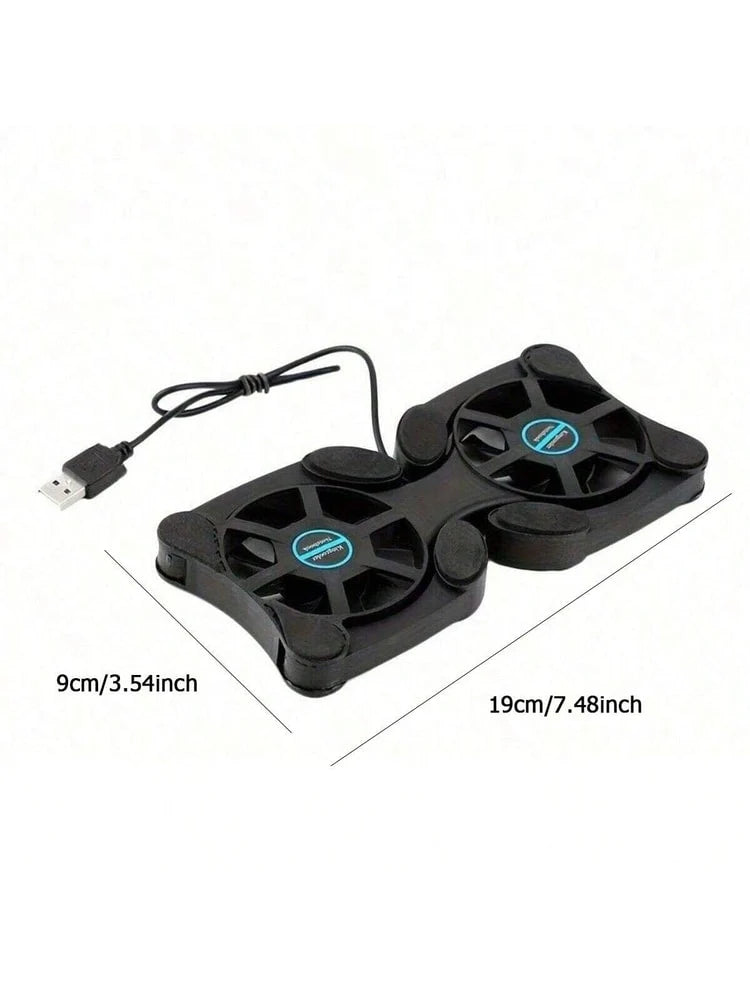 Laptop Cooling Pad with USB Fans &amp; Foldable Portable Stand